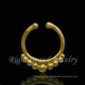 Gold Fake nicht Piercing Nase Ring indische Fake Piercing Nase